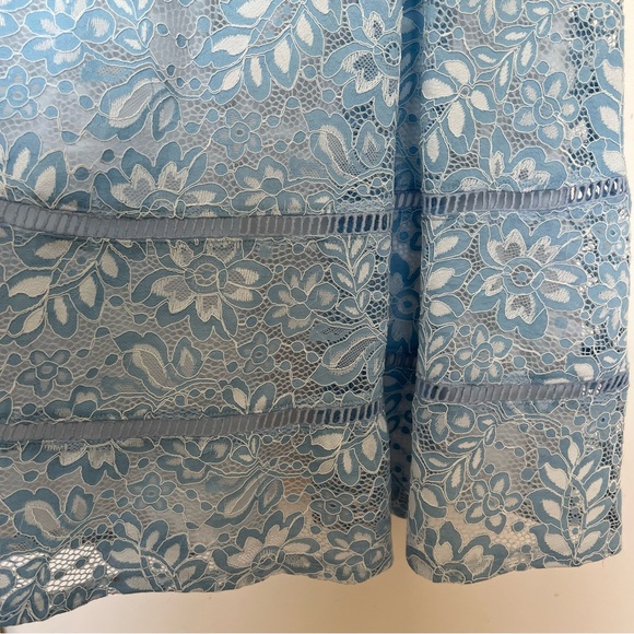 Rachel Parcell Blue Lace Midi Dress, Size L - Picture 6 of 8